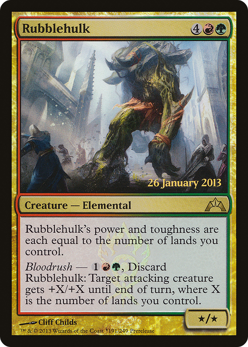 Rubblehulk (PRE-191★) - Gatecrash Promos Foil