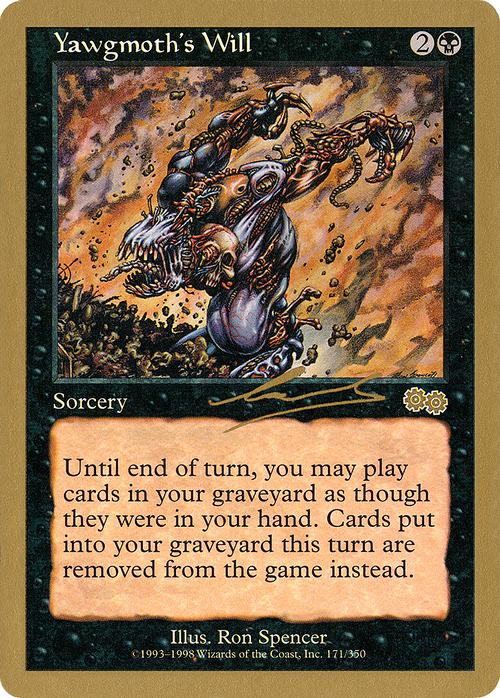 Yawgmoth's Will - 2000 Nicolas Labarre (USG) (WCD-) - World Championship Decks 2000