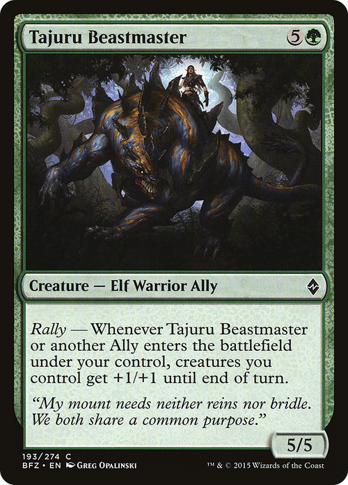 Tajuru Beastmaster (BFZ-193) - Battle for Zendikar Foil