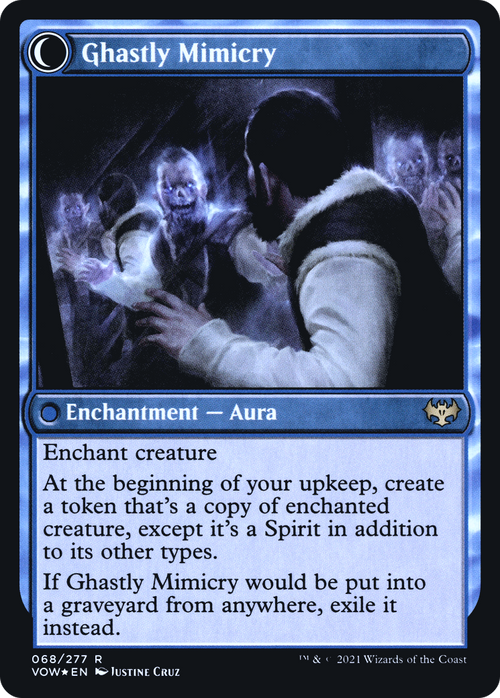 Mirrorhall Mimic (PRE-068) - Innistrad: Crimson Vow Promos: (Double Faced Transform) Foil