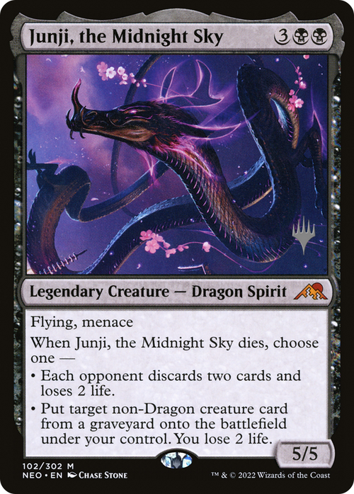 Junji, the Midnight Sky (PPNEO-102) - Kamigawa: Neon Dynasty Promos