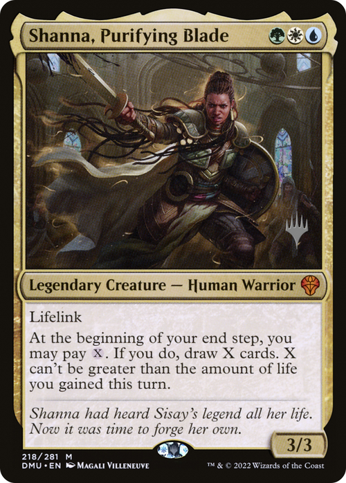 Shanna, Purifying Blade (PPDMU-218) - Dominaria United Promos