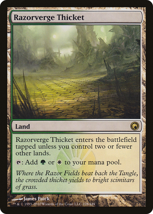 Razorverge Thicket (SOM-228) - Scars of Mirrodin Foil