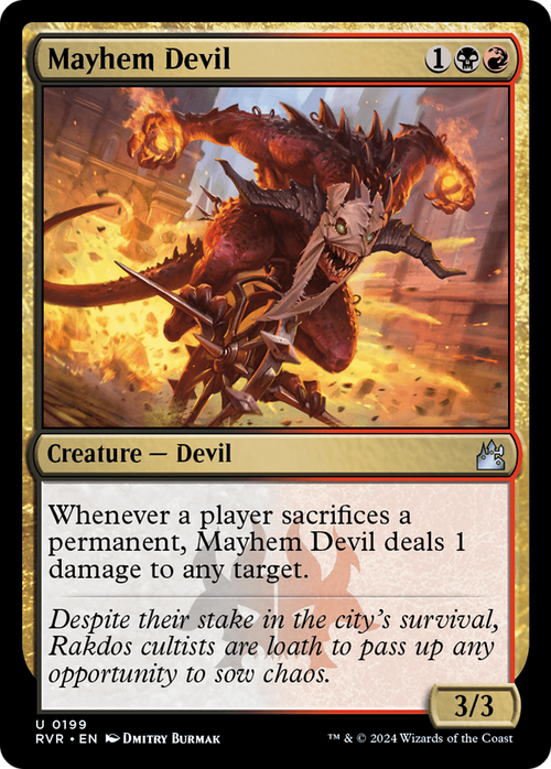 Mayhem Devil (RVR-199) - Ravnica Remastered Foil