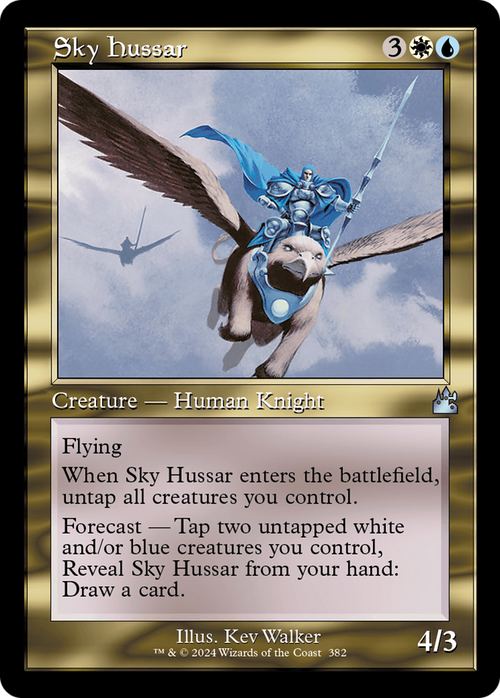 Sky Hussar (Retro Frame) (RVR-382) - Ravnica Remastered Foil