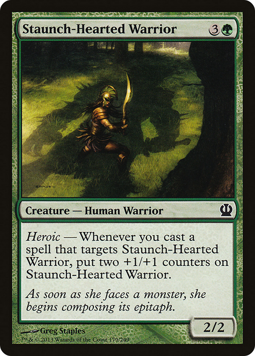 Staunch-Hearted Warrior (THS-179) - Theros