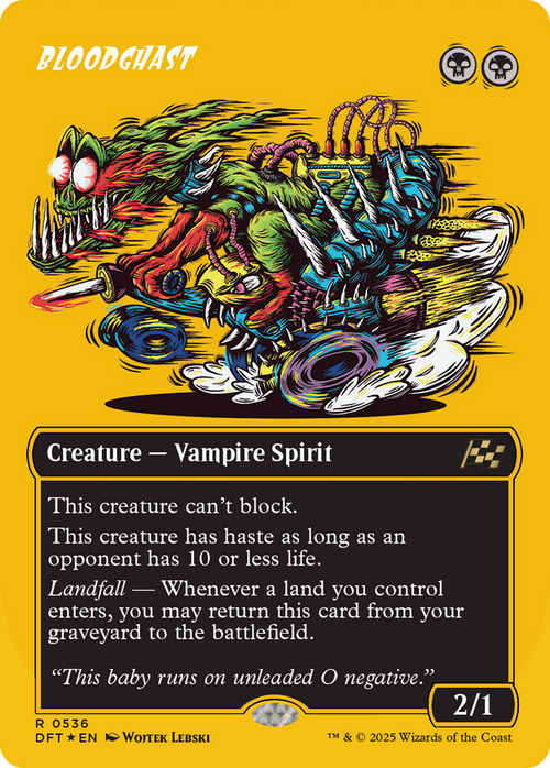 Bloodghast (Borderless) (First-Place Foil) (DFT-536) - Aetherdrift Foil
