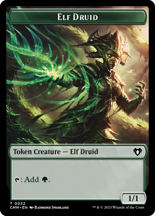 Elf Druid (TCMM-032) - Commander Masters Tokens