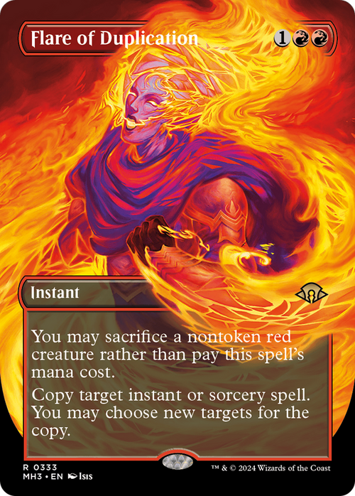 Flare of Duplication (Borderless) (MH3-333) - Modern Horizons 3 Foil