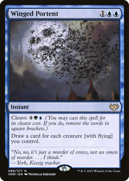 Winged Portent (VOW-089) - Innistrad: Crimson Vow Foil