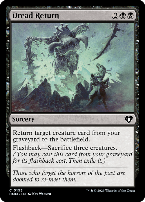 Dread Return (CMM-153) - Commander Masters Foil