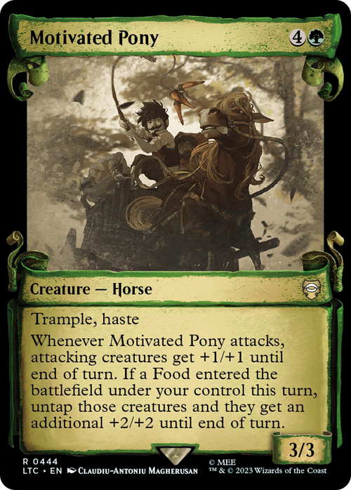 Motivated Pony (Showcase Scrolls) (LTC-444) - Tales of Middle-earth Commander: (Showcase)