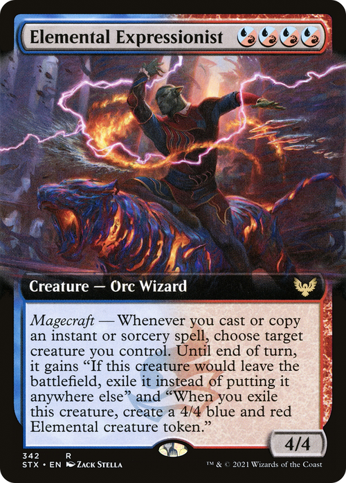 Elemental Expressionist (Extended Art) (STX-342) - Strixhaven: School of Mages: (Extended Art)