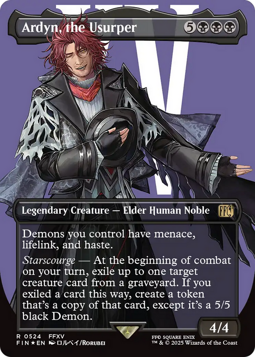 Ardyn, the Usurper (0524) (Borderless) (Surge Foil) (FIN-524) - FINAL FANTASY Foil
