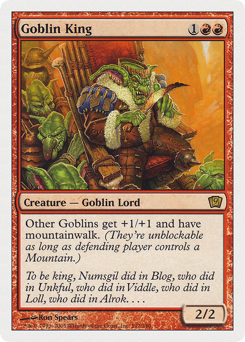 Goblin King (9ED-192) - 9th Edition Foil