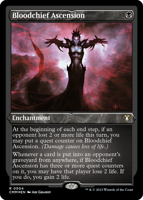 Bloodchief Ascension (Foil Etched) (CMM-504) - Commander Masters Foil
