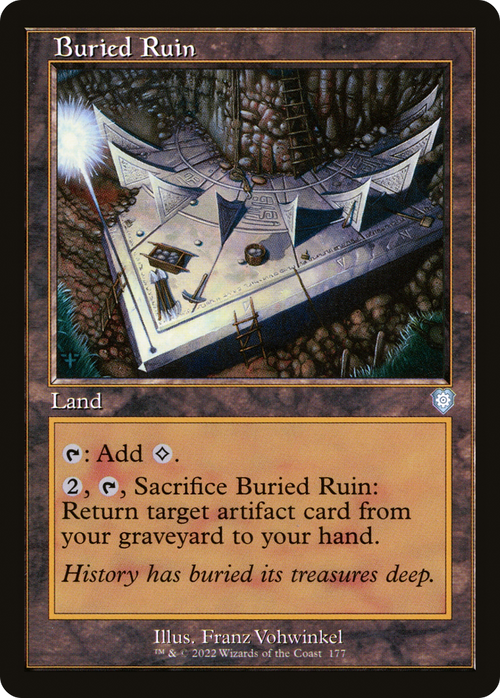 Buried Ruin (Retro Frame) (BRC-177) - The Brothers' War Commander