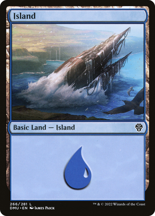 Island (266) (DMU-266) - Dominaria United Foil
