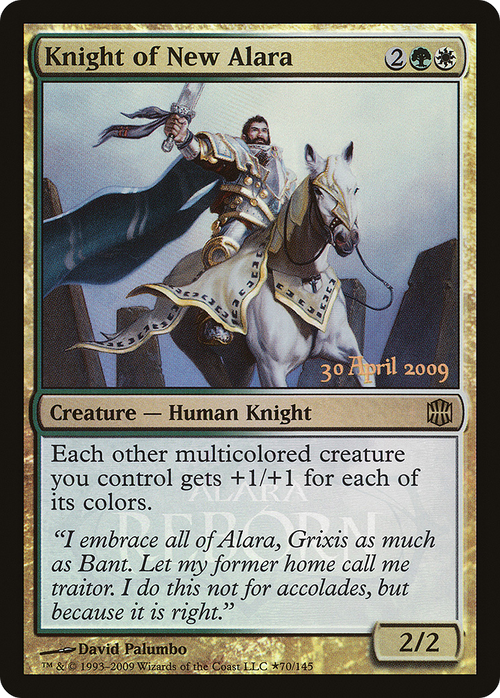 Knight of New Alara (LARP-70★) - Alara Reborn Promos Foil