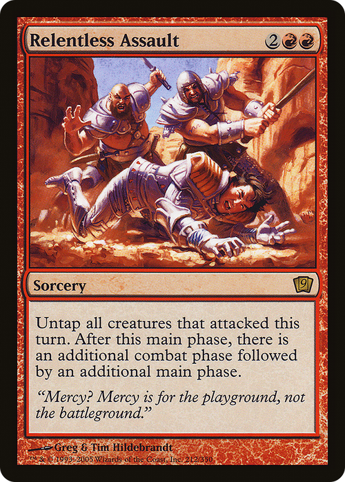 Relentless Assault (9ED-212) - 9th Edition Foil