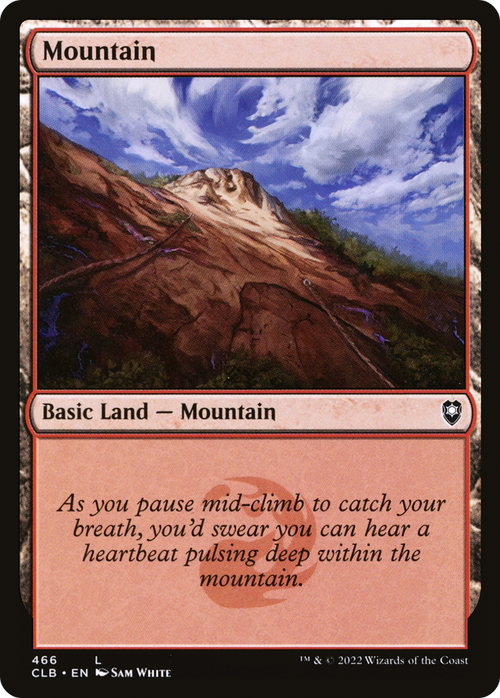 Mountain (466) (CLB-466) - Commander Legends: Battle for Baldur's Gate