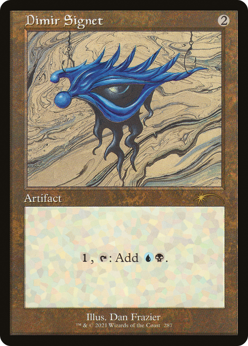Dimir Signet (SLD-287) - Secret Lair Drop Etched Foil