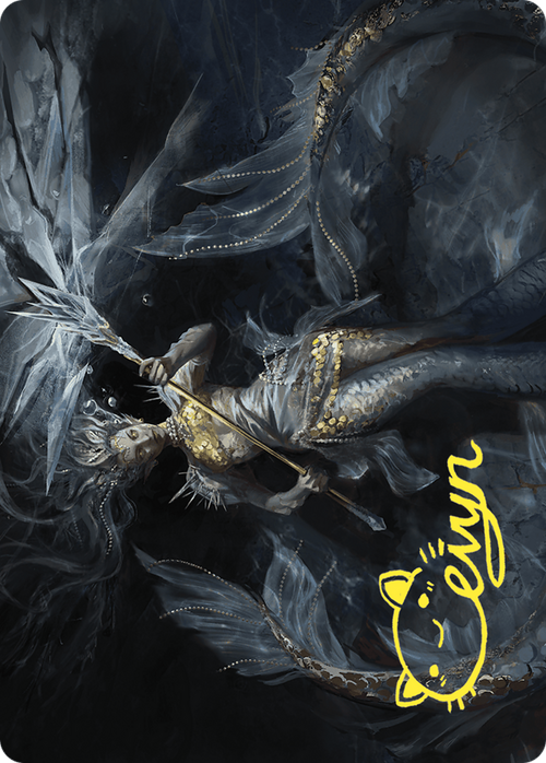 Sharae of Numbing Depths // Sharae of Numbing Depths (AWOE-032) - Wilds of Eldraine Art Series (Borderless) Foil