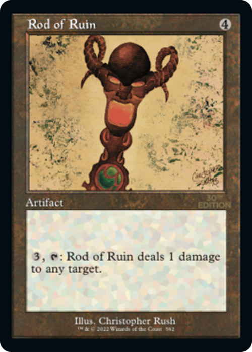Rod of Ruin (Retro Frame) (30A-562) - 30th Anniversary Edition