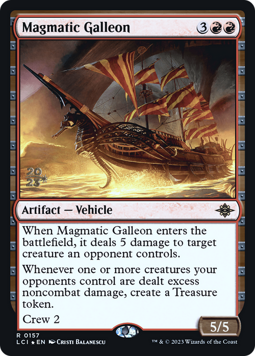 Magmatic Galleon (PRE-157) - The Lost Caverns of Ixalan Promos Foil