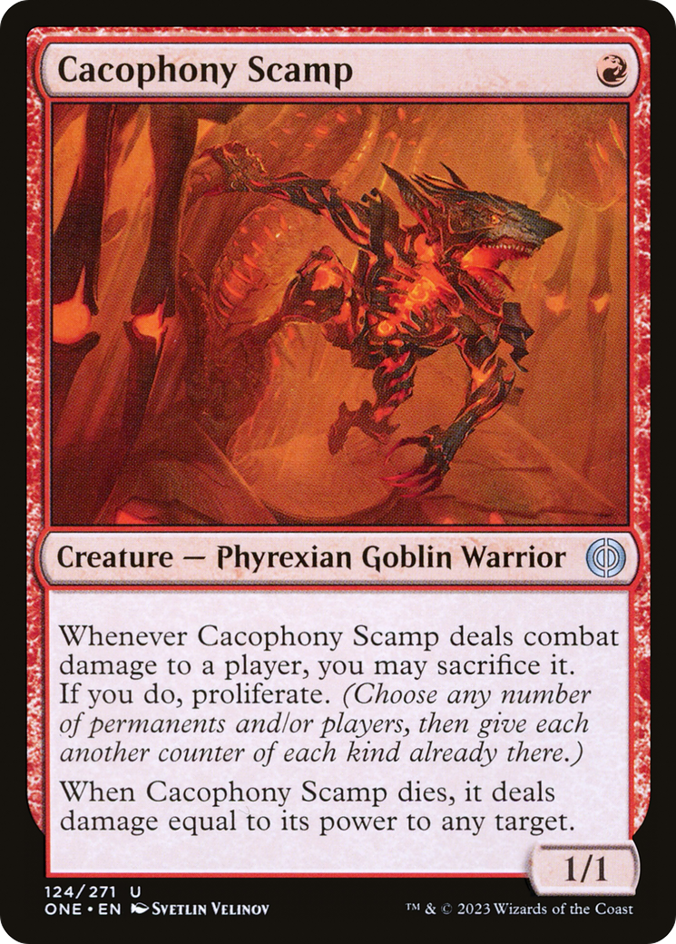 Cacophony Scamp (ONE-124) - Phyrexia: All Will Be One