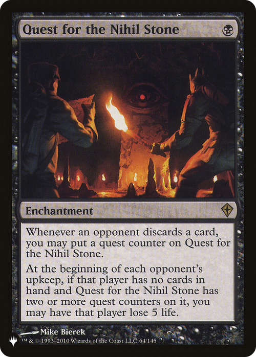 Quest for the Nihil Stone (LIST-64/145) - The List
