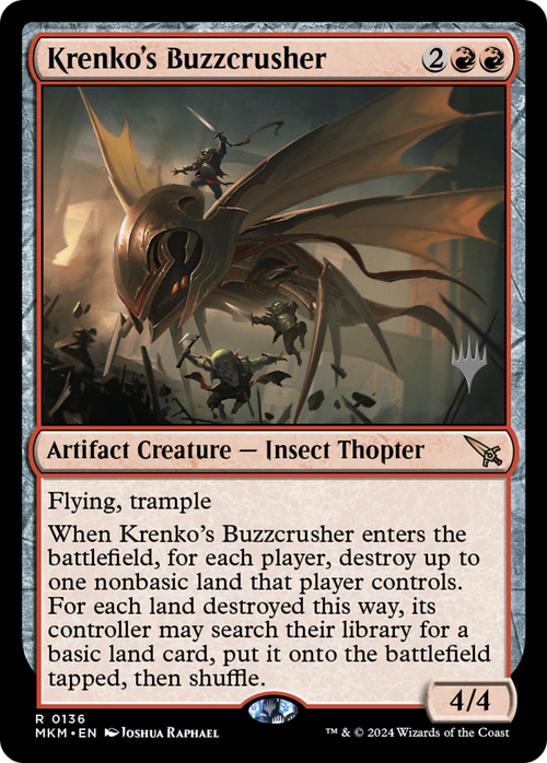 Krenko's Buzzcrusher (PPMKM-136) - Murders at Karlov Manor Promos Foil