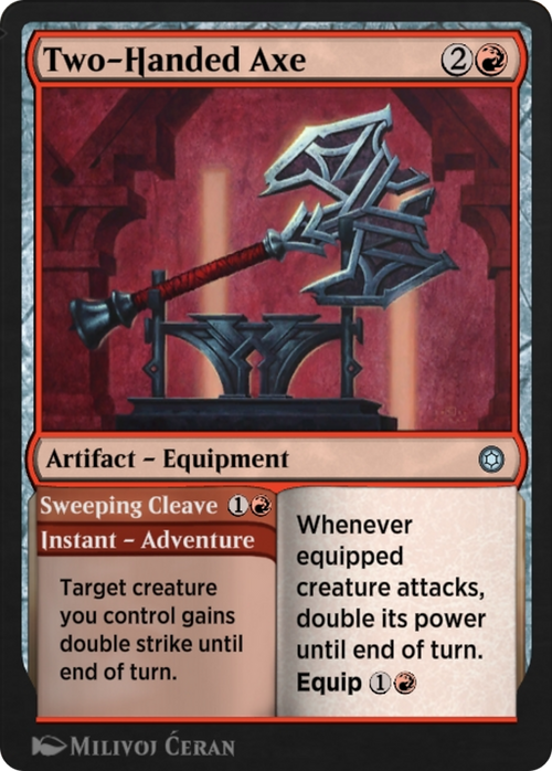 Two-Handed Axe // Sweeping Cleave (HBG-191) - Alchemy Horizons: Baldur's Gate
