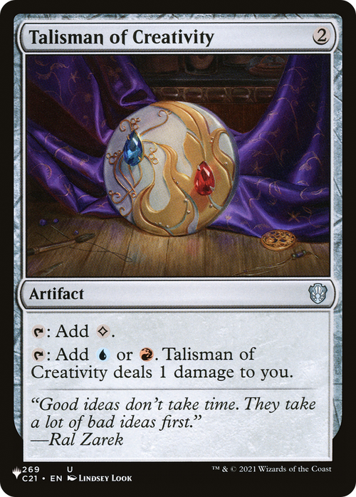 Talisman of Creativity (LIST-269) - The List