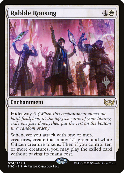 Rabble Rousing (PPSNC-024) - Streets of New Capenna Promos Foil
