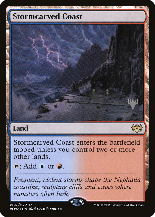 Stormcarved Coast (PPDMU-265) - Innistrad: Crimson Vow Promos Foil