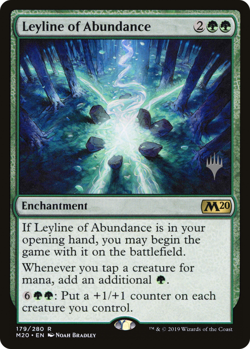 Leyline of Abundance (PPM20-179P) - Core Set 2020 Promos Foil