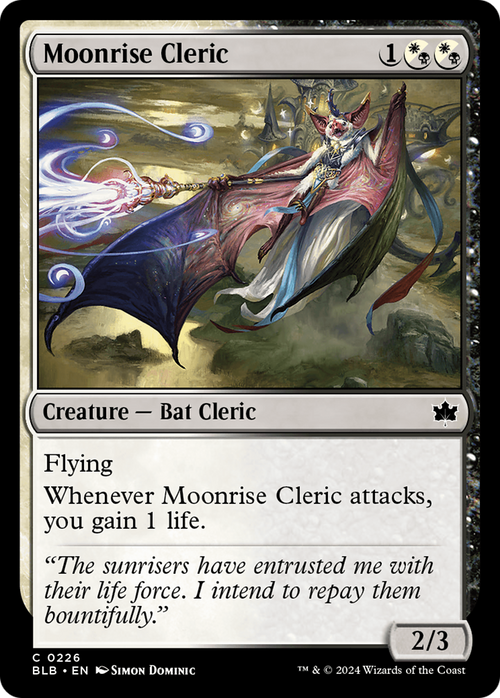 Moonrise Cleric (BLB-226) - Bloomburrow Foil