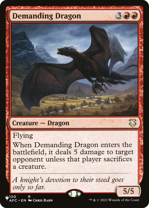 Demanding Dragon (LIST-AFC-120) - The List Reprints
