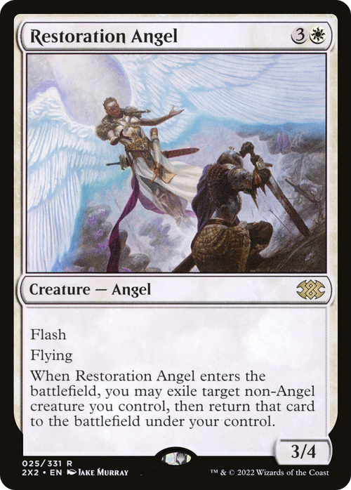 Restoration Angel (2X2-025) - Double Masters 2022 Foil