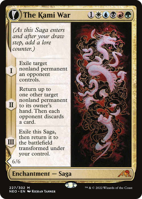 The Kami War (NEO-227) - Kamigawa: Neon Dynasty: (fandfc, enchantment)