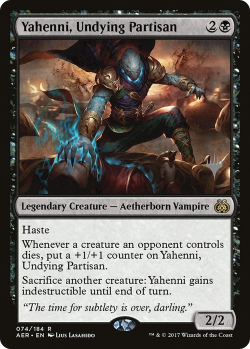 Yahenni, Undying Partisan (PPM21-74P) - Aether Revolt Promos