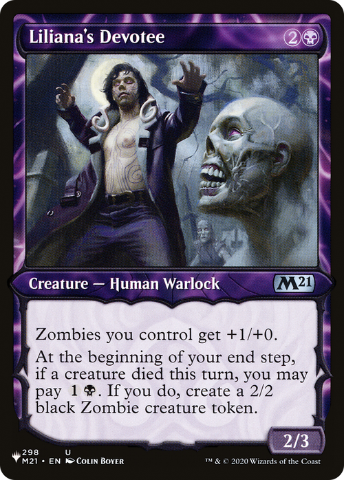 Liliana's Devotee (Showcase) (LIST-M21-298) - The List: (Showcase)