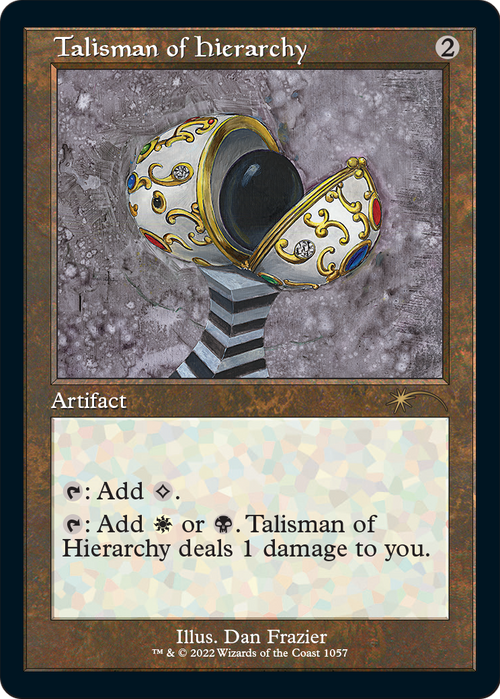 Talisman of Hierarchy (Retro Frame) (SLD-1057) - Secret Lair Drop Etched Foil