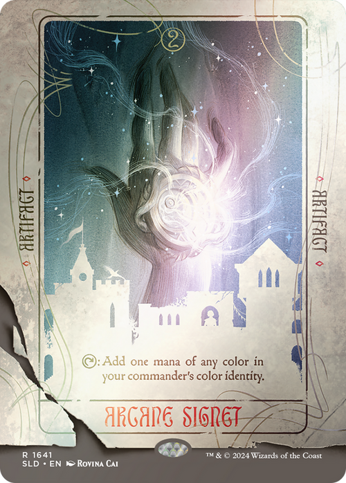 Arcane Signet (1641) (Rainbow Foil) (SLD-1641) - Secret Lair Drop (Borderless) Foil