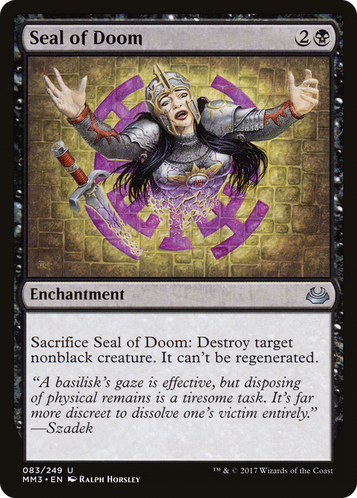 Seal of Doom (MM3-083) - Modern Masters 2017 Foil