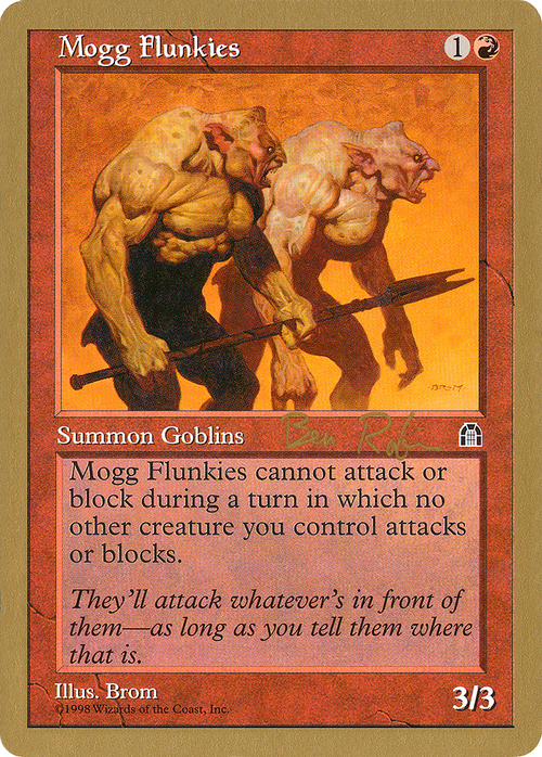 Mogg Flunkies - 1998 Ben Rubin (STH) (WCD-) - World Championship Decks 1998