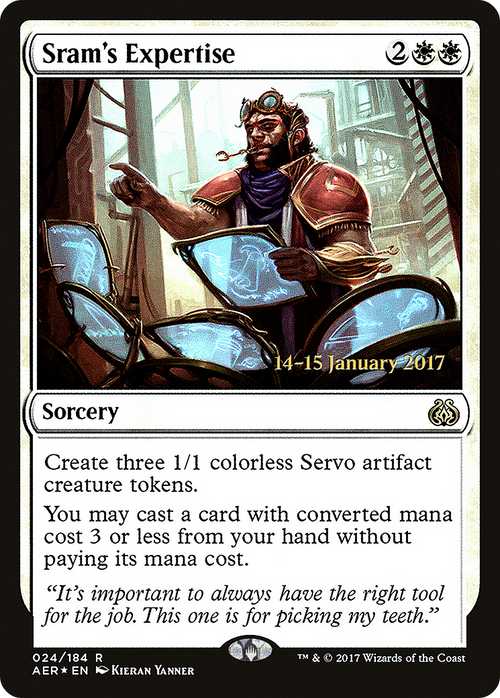 Sram's Expertise (PRE-24S) - Aether Revolt Promos Foil