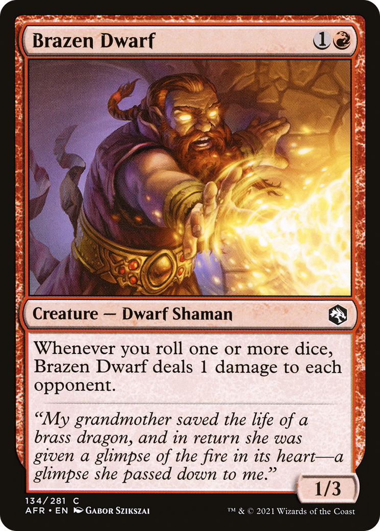 Brazen Dwarf (AFR-134) - Adventures in the Forgotten Realms Foil
