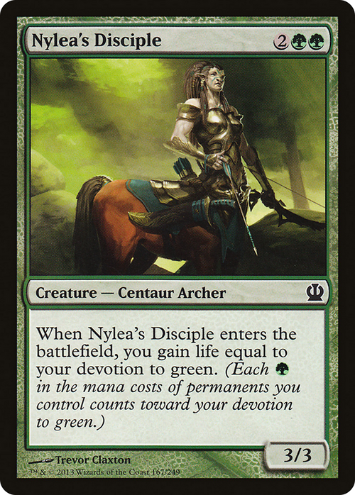 Nylea's Disciple (THS-167) - Theros Foil